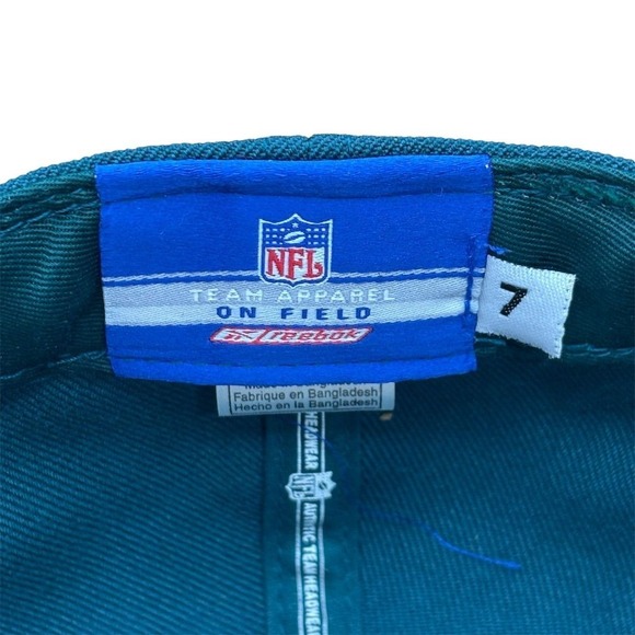 Vintage Philadelphia Eagles Reebok Green Sideline Cap Unisex Size 7 NFL - Picture 7 of 7